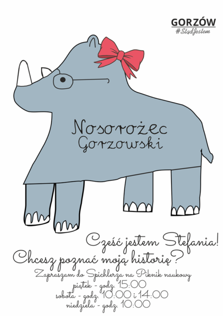 plakat nosorożec gorzowski - zapowiedź pikniku